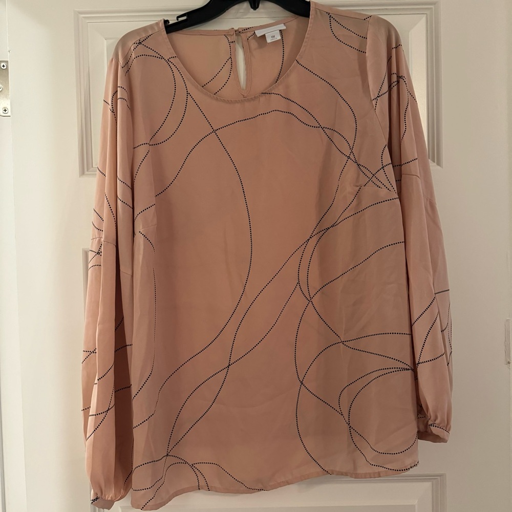 0X Liz Claiborne Pink and Black Blouse